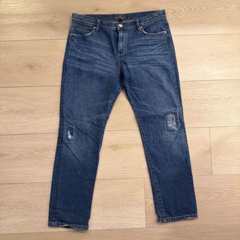 Lauren Jeans Co. Ralph Lauren LRL Women’s Blue Denim Slim Straight Jeans Size 10